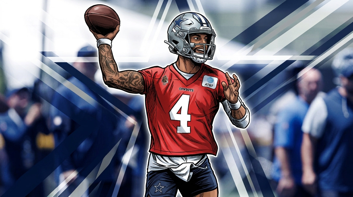 A Dallas Cowboys player on the field, Swipe Sports