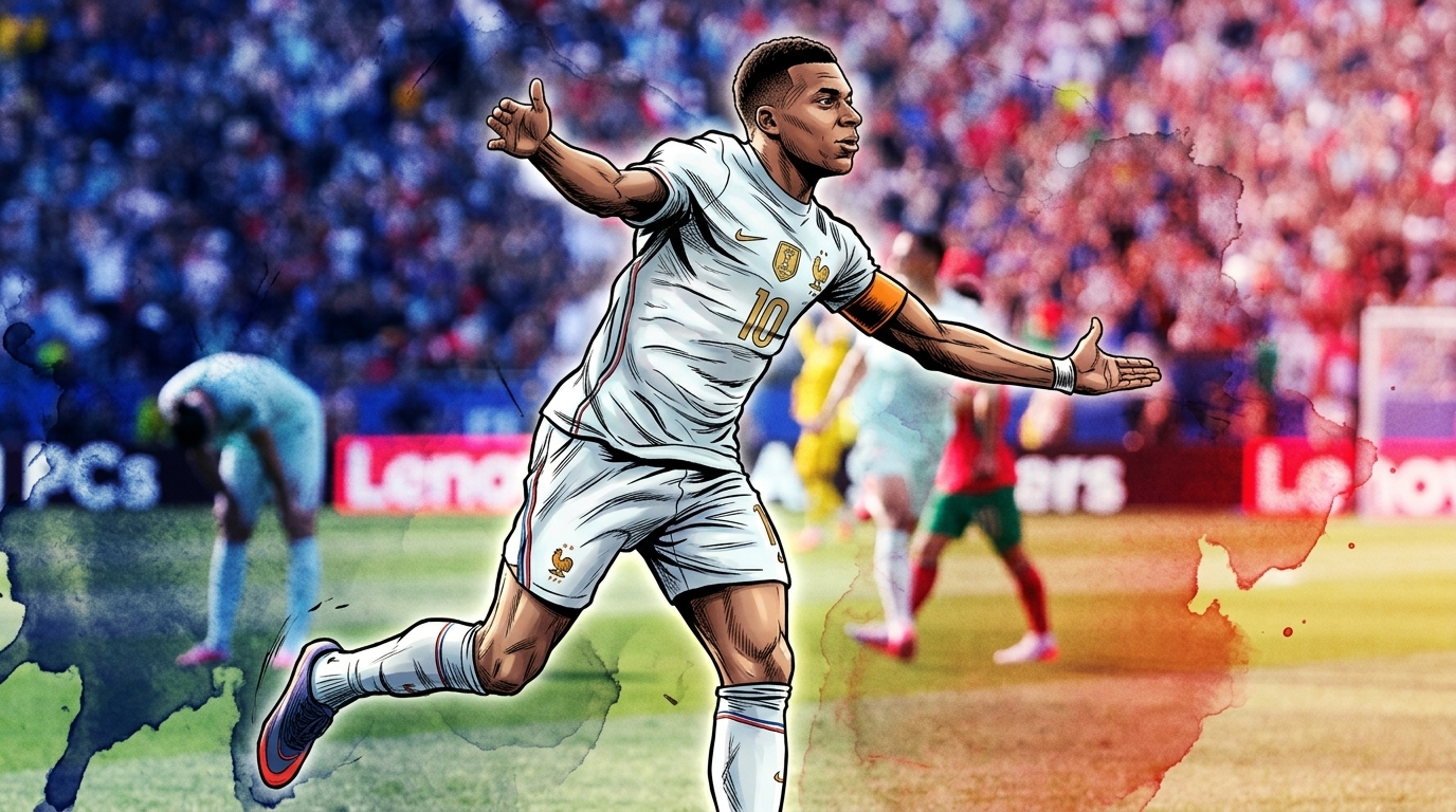 Kylian Mbappé celebrates in comic Marvel style — Swipe Sports