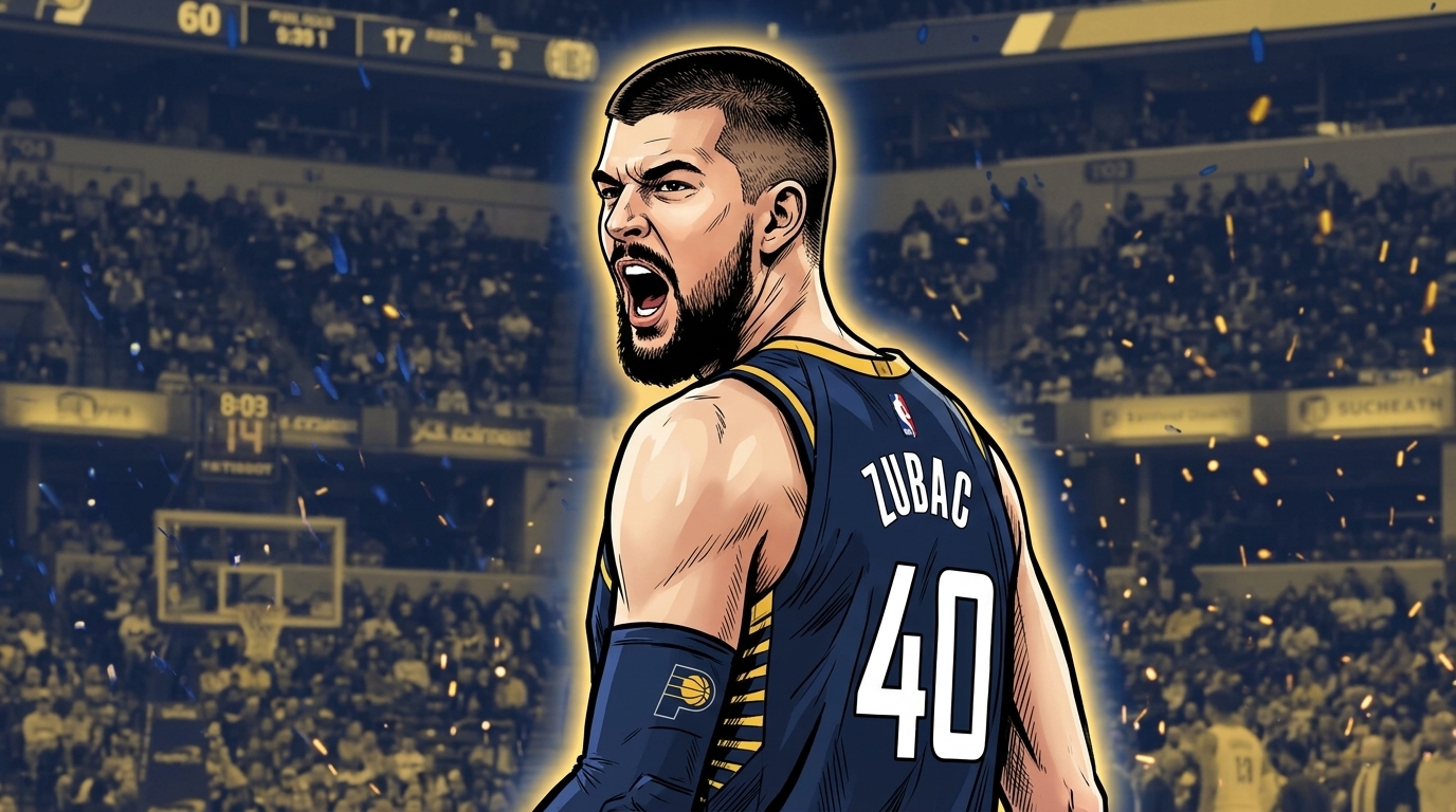 Ivica Zubac in Indiana Pacers jersey — Swipe Sports