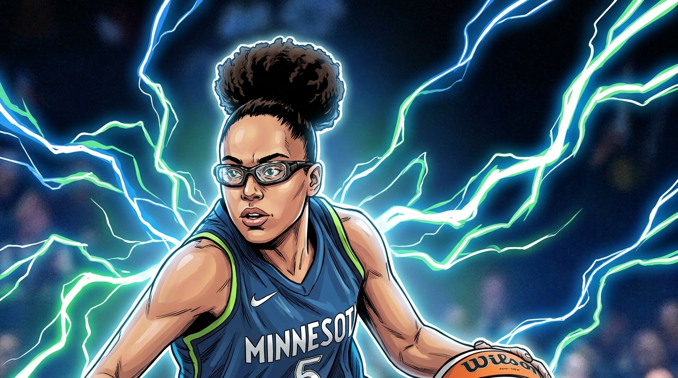 Olivia Miles dribbling for Minnesota Lynx — Swipe Sports