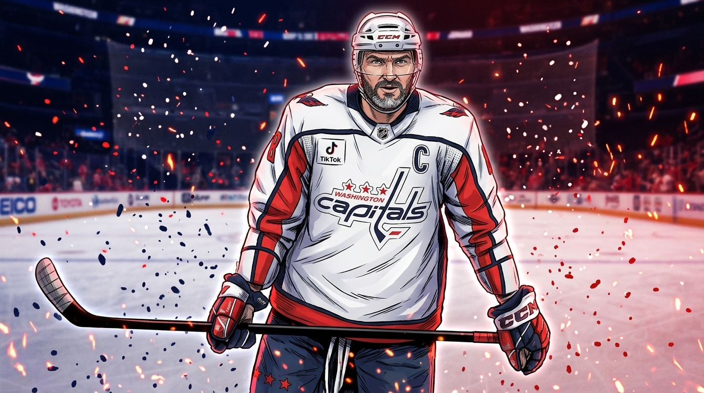 Alex Ovechkin on the ice for the Washington Capitals — Swipe Sports