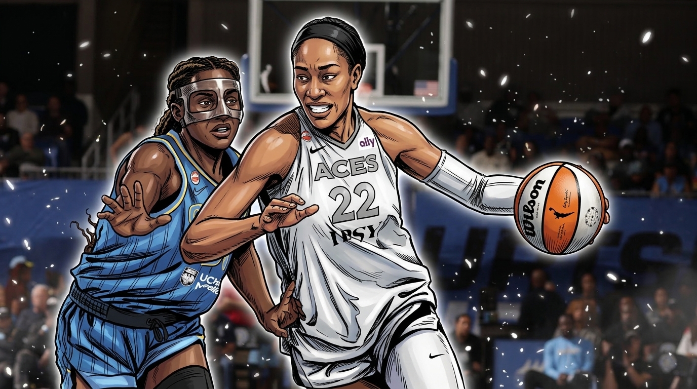 A'ja Wilson of the Las Vegas Aces — Swipe Sports