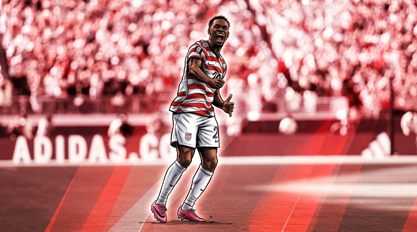Folarin Balogun celebrates for USMNT — Swipe Sports