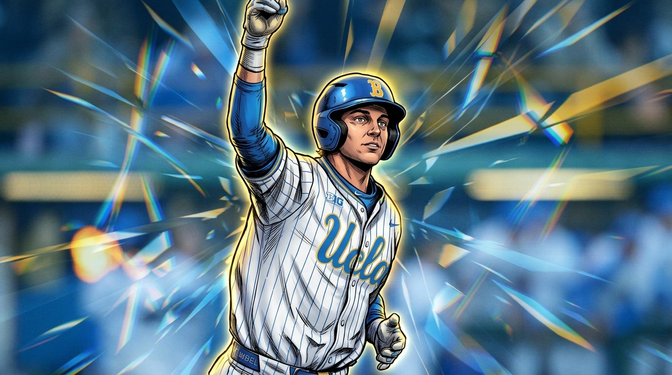 Roch Cholowsky, Chicago White Sox No. 1 draft pick, in Marvel comic book illustration style with chromatic dispersion effect