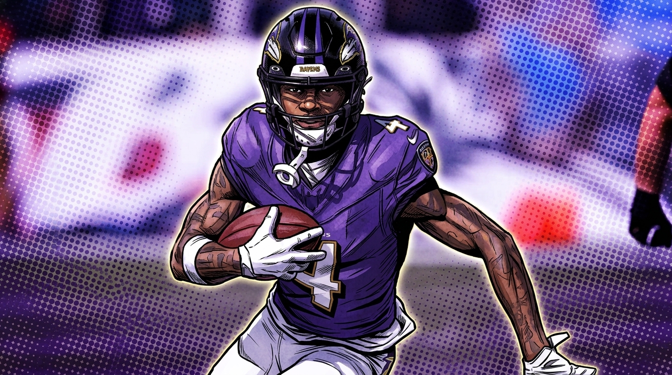 Zay Flowers runs with the ball for the Baltimore Ravens — Swipe Sports