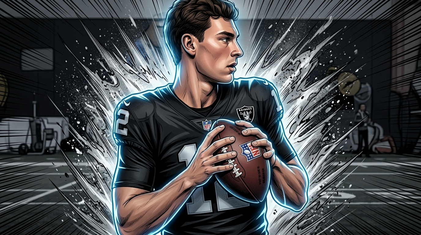 Fernando Mendoza in shockwave comic art style